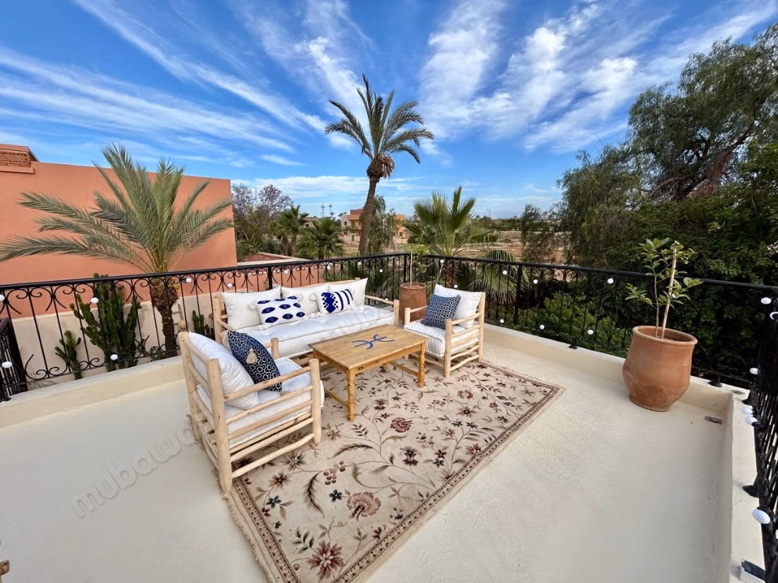 Riad style villa 5 bedrooms with pool palmeraie