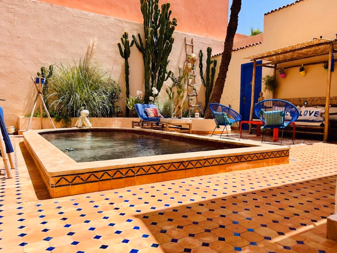 Riad style villa 5 bedrooms with pool palmeraie