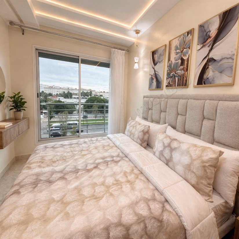 Nuovo appartamento in affitto 85m² di fronte a Marjan, strada per Rabat, Tangeri