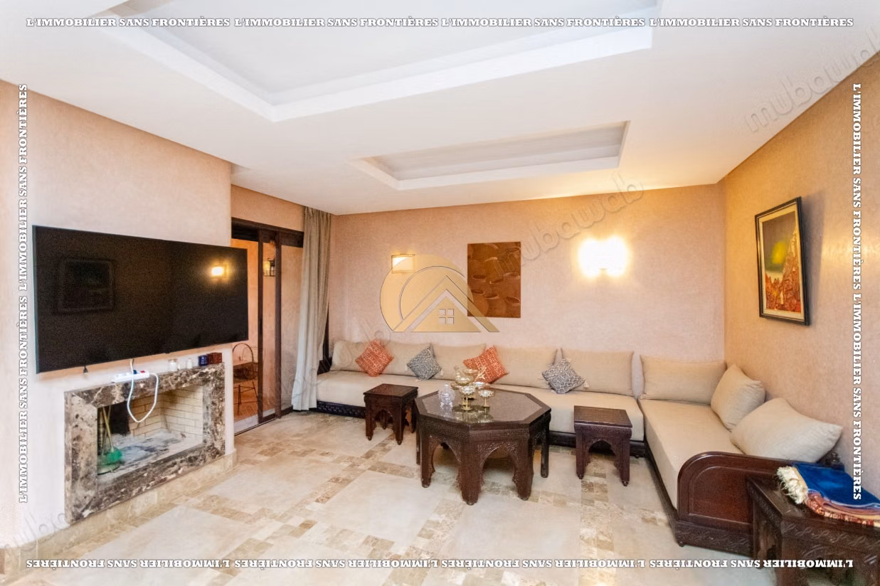 Furnished villa for sale on Route de l’Ourika – Jardin d’Atlas, golf view and private pool