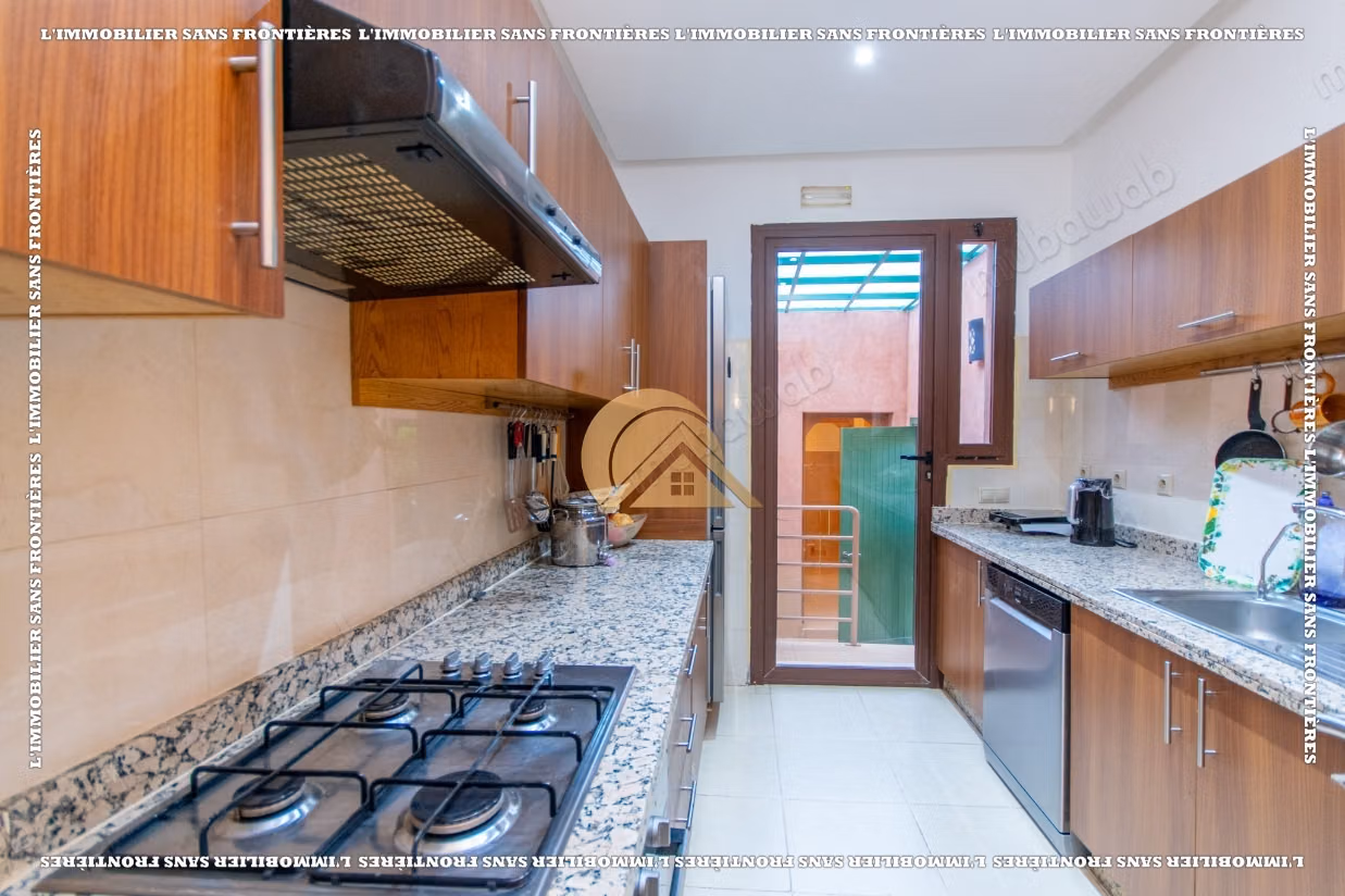 Furnished villa for sale on Route de l’Ourika – Jardin d’Atlas, golf view and private pool
