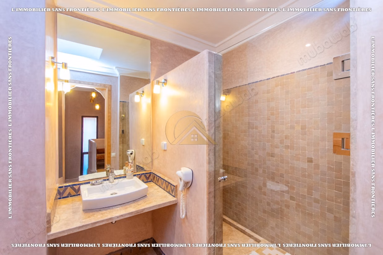 Furnished villa for sale on Route de l’Ourika – Jardin d’Atlas, golf view and private pool