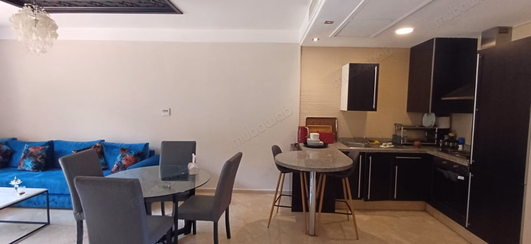 Sublime rez de jardin à louer sur la route de Casa