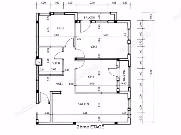 Appartement 69 m² titré 2 chambres Bouznika
