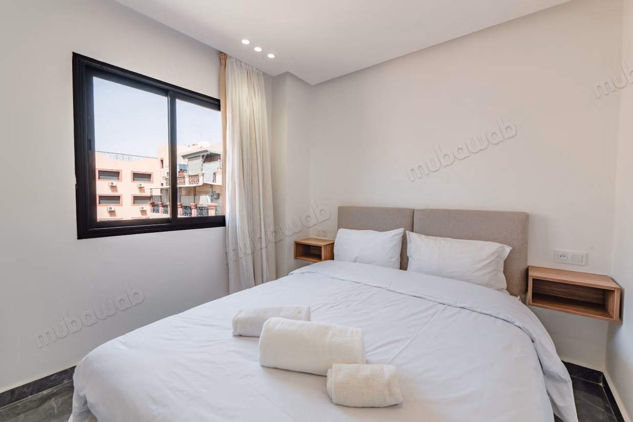 Apartment for rent in Guéliz. 3 nice rooms. Furnished