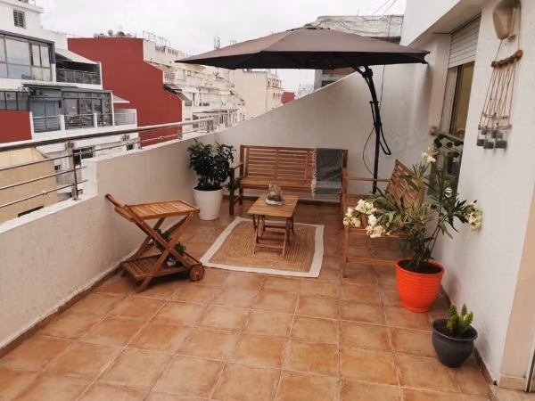 Appartement meublé avec terrasse à belvédère
