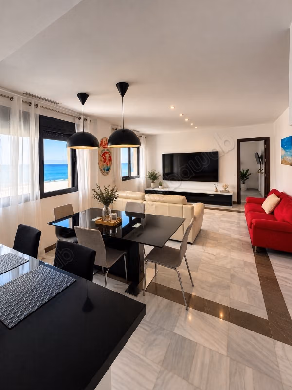 Stunning 3-bedroom apartment of 100 m², sea view and pool – Tangier