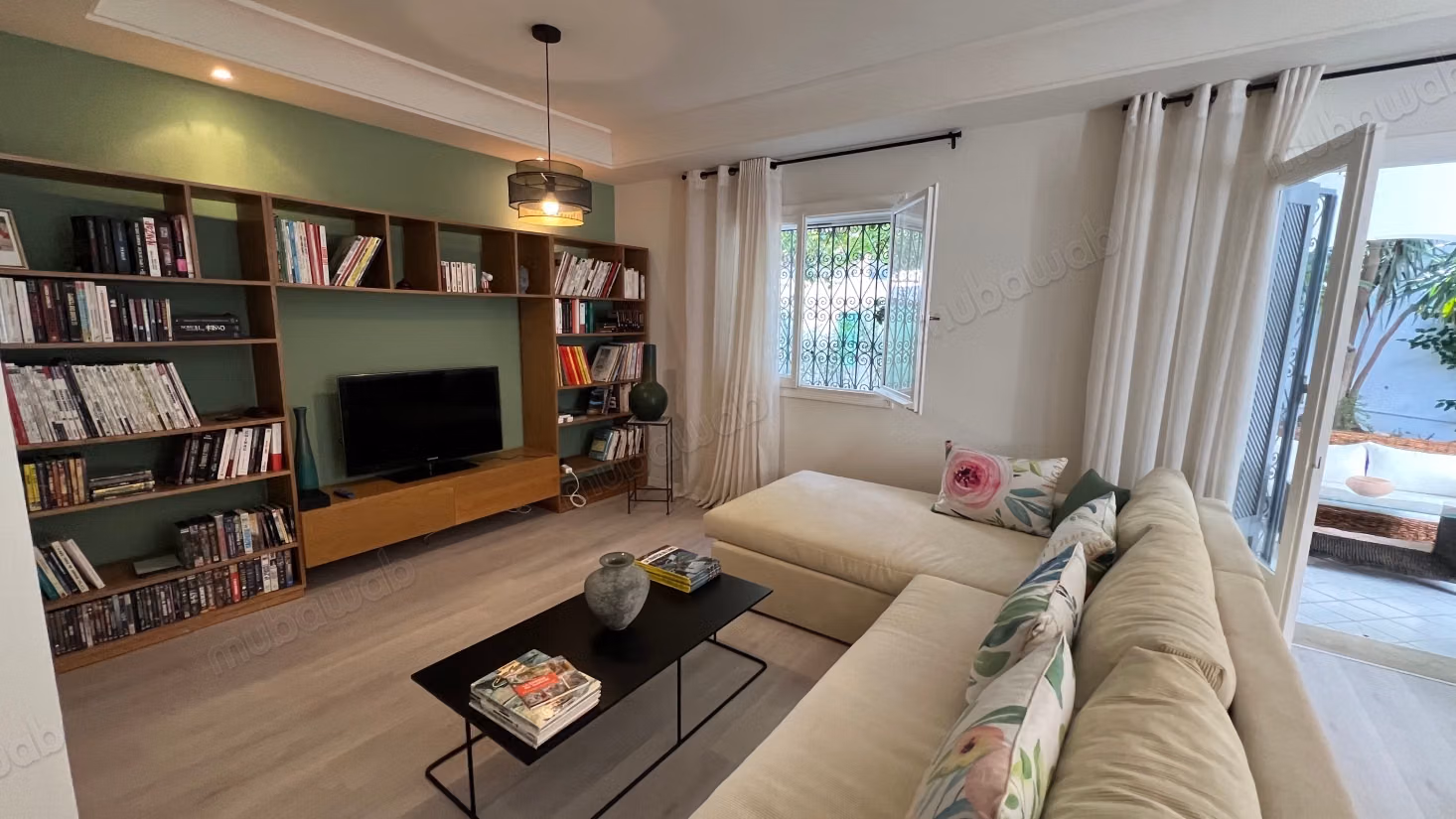 Duplex s2 meublé avec Jardin à Gammarth