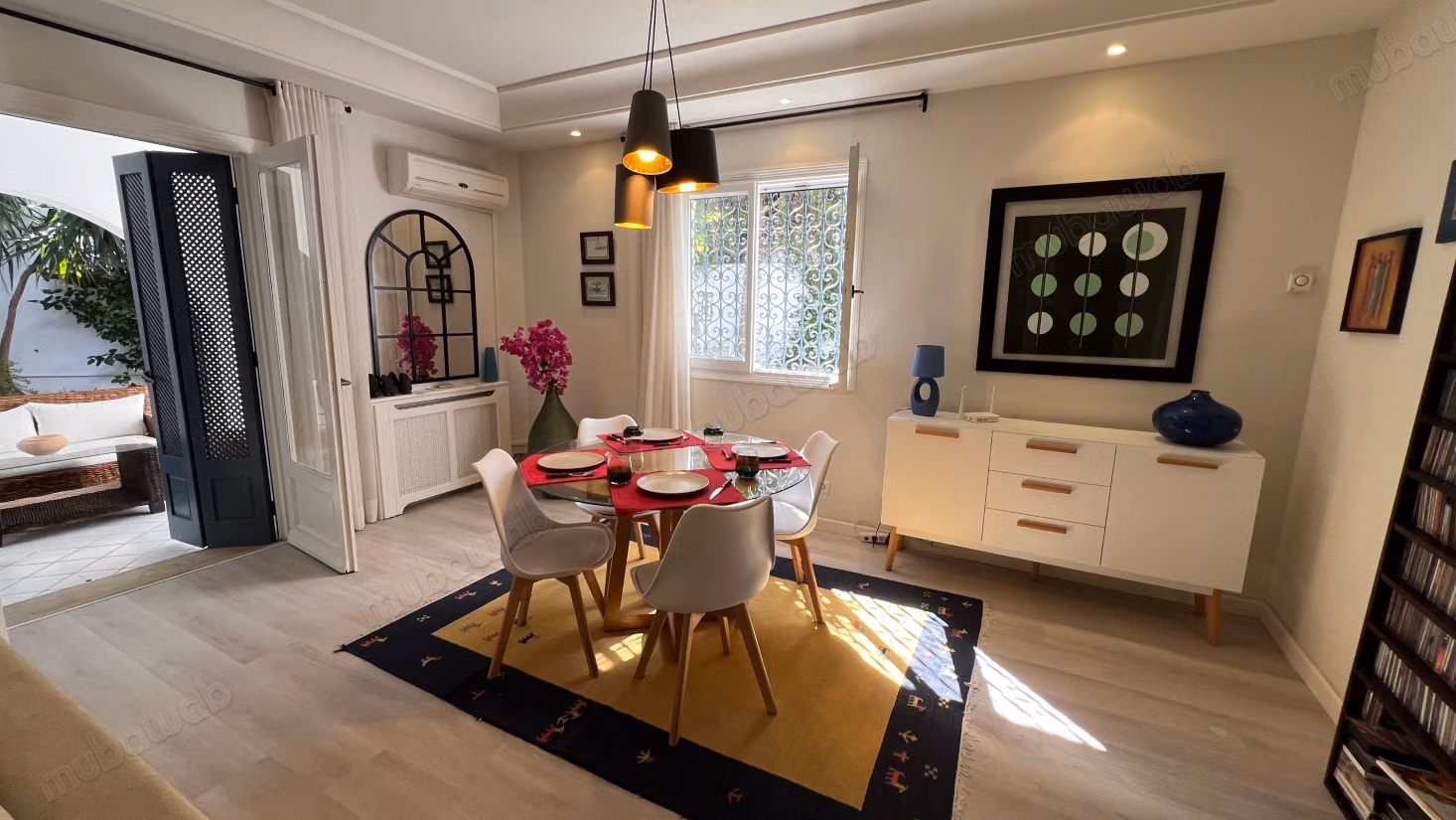 Duplex s2 meublé avec Jardin à Gammarth