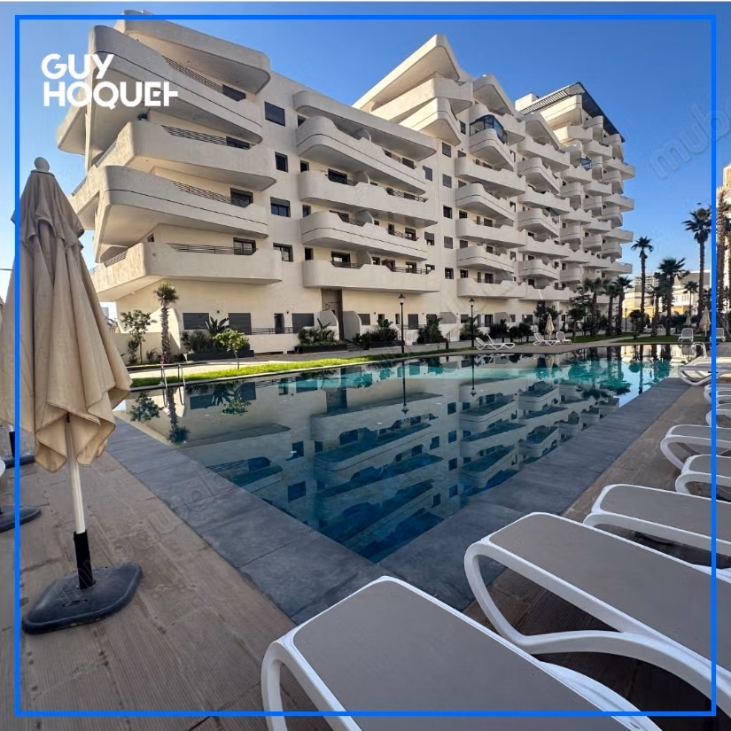 Studio Moderne non meublé avec Balcon & Piscine