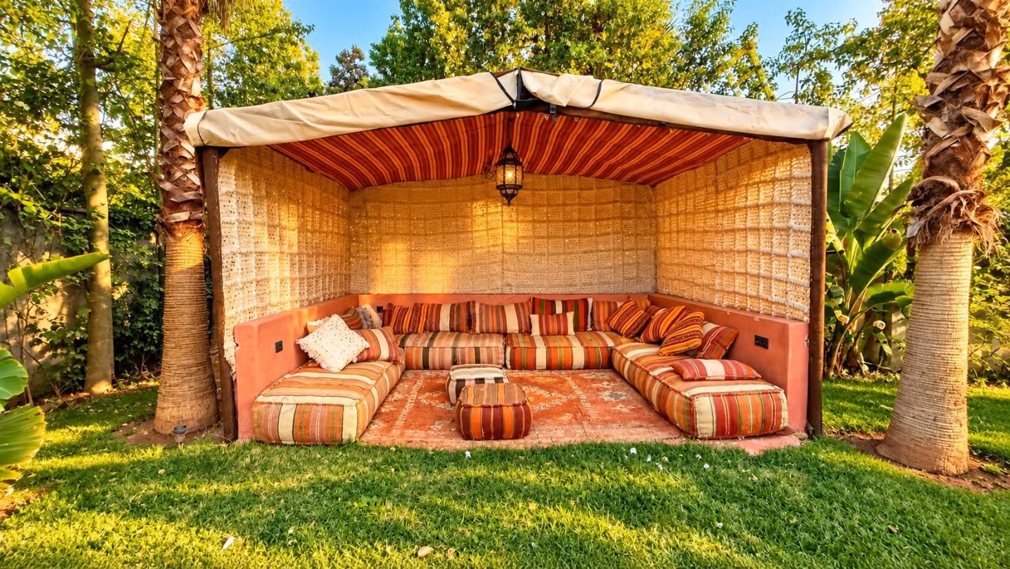 Stupenda villa in affitto a El Ghiate. 10 camere confortevoli. Aria condizionata e piscina