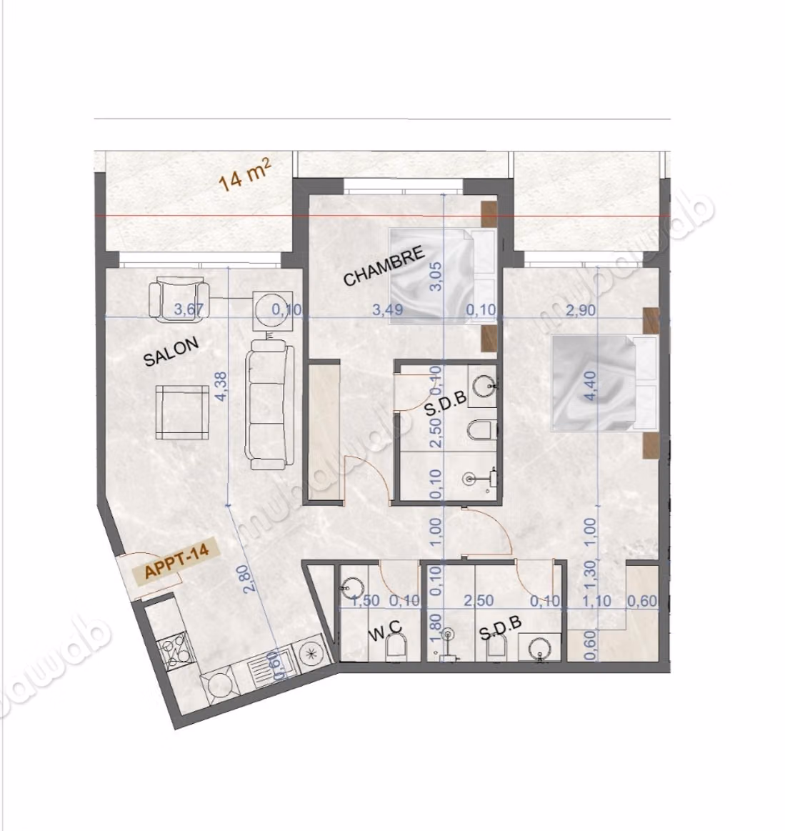 Appartements Face à l'Océan à Vendre VEPN26350