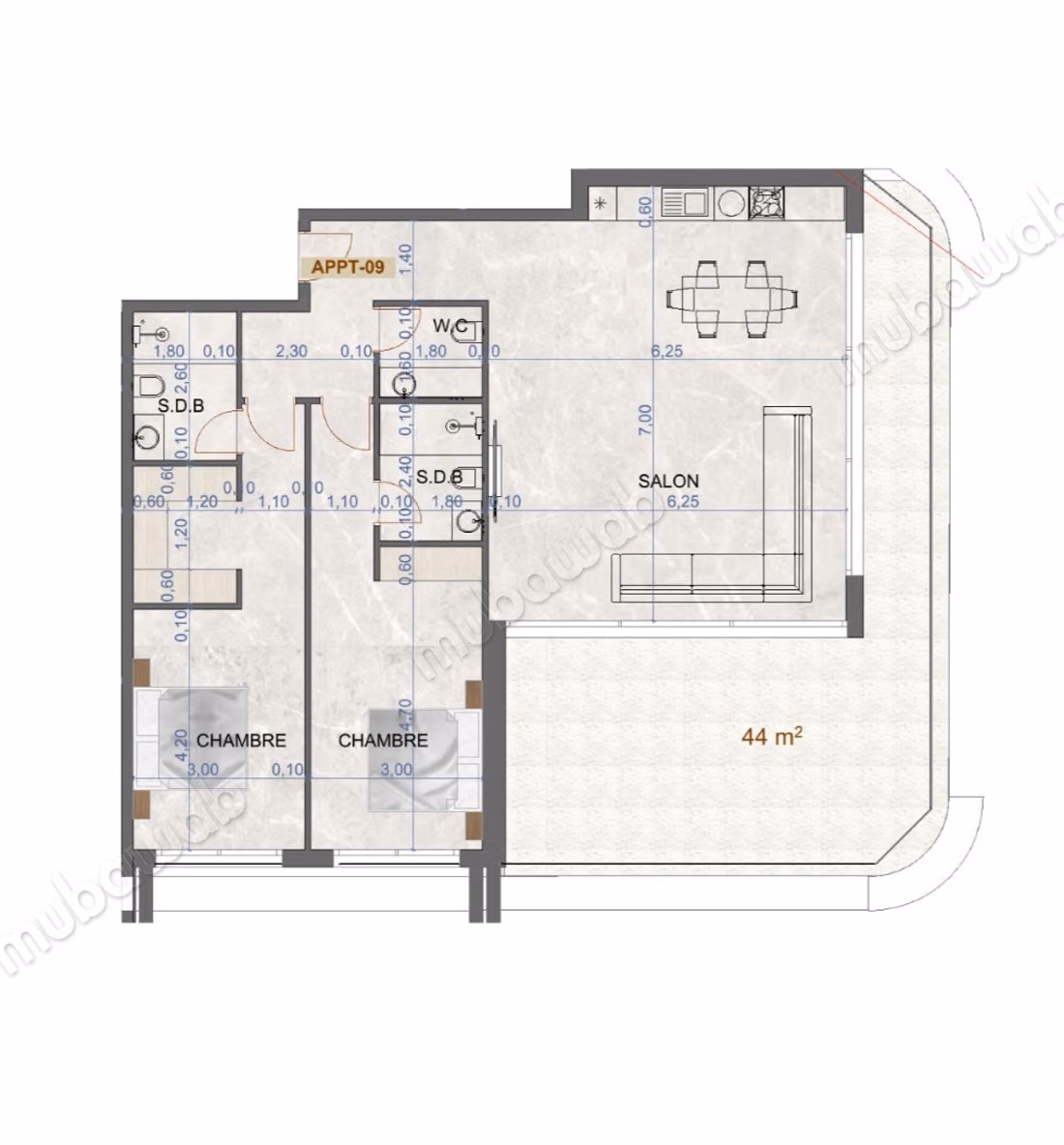 Appartements Face à l'Océan à Vendre VEPN26350