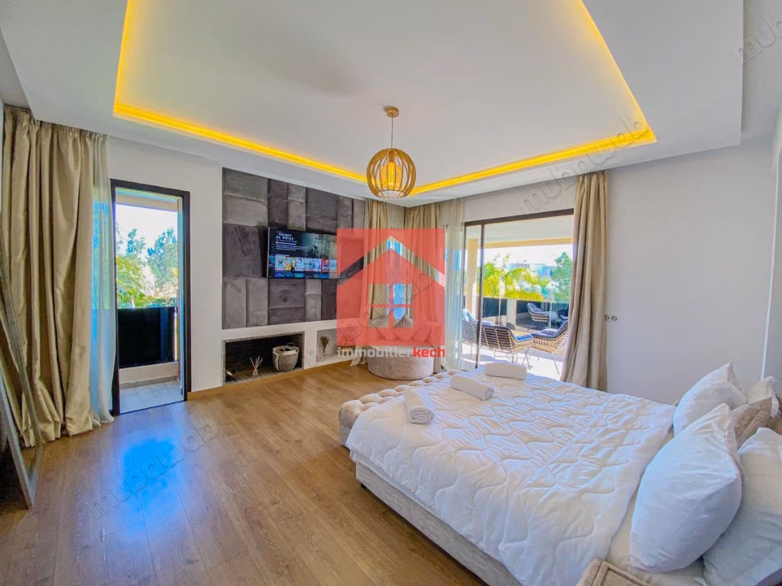 Chic et moderne villa avec Piscine Privée a Louer