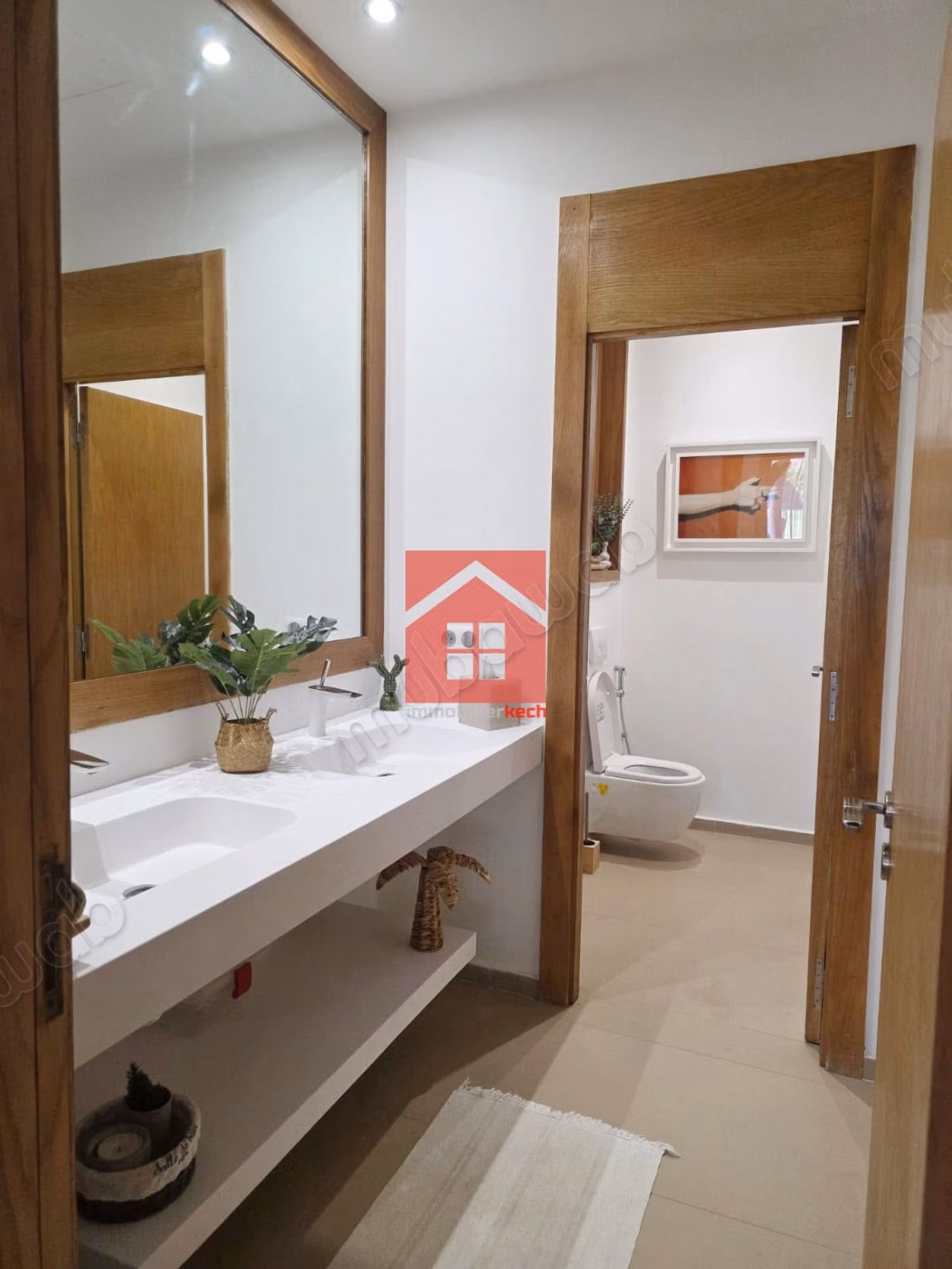 Chic et moderne villa avec Piscine Privée a Louer