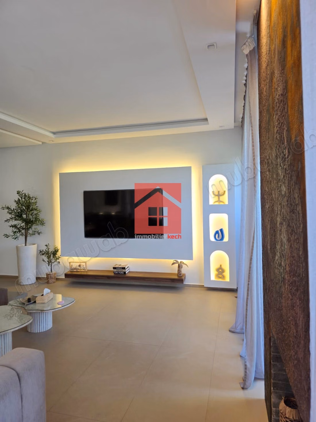 Chic et moderne villa avec Piscine Privée a Louer