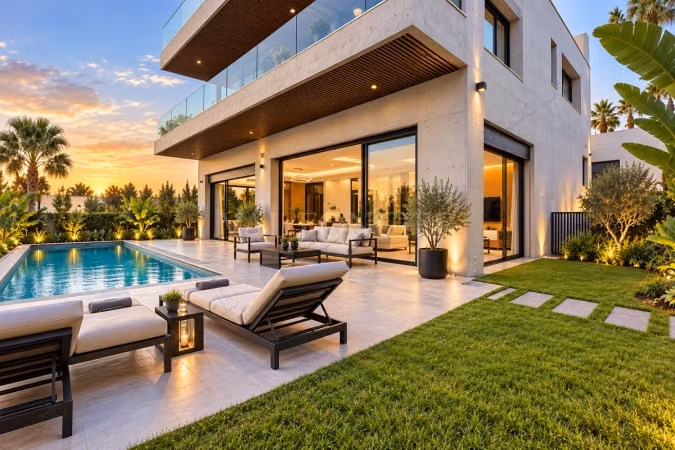 Villa d'exception neuve 606m2 Vue Mer avec piscine Route d'Azemmour 
10 min du Mall, Casablanca