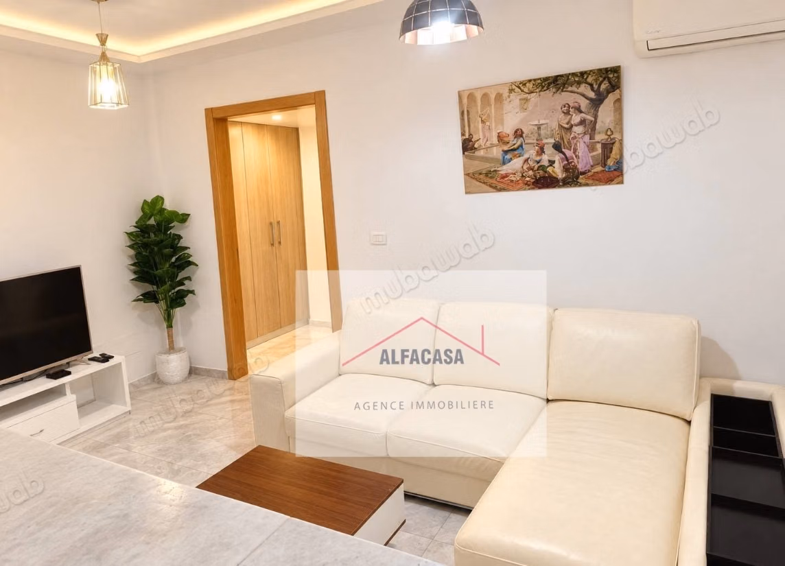 In affitto un appartamento S1 arredato a Aouina