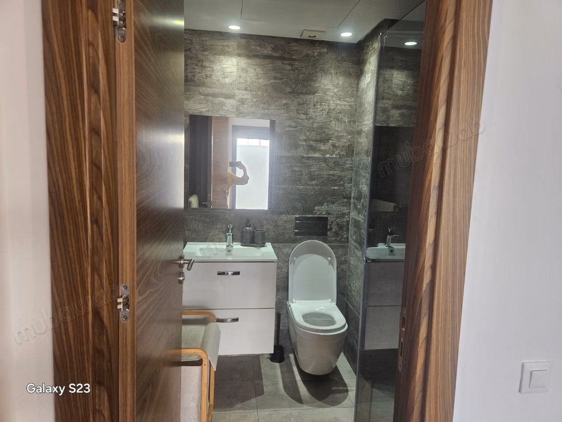 Large furnished studio with a 30 m² terrace for rent