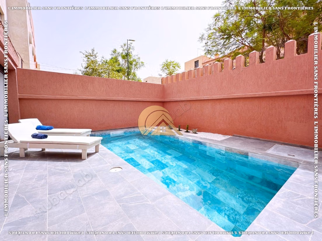 Villa meublée à louer Route de Casablanca – Piscine privée