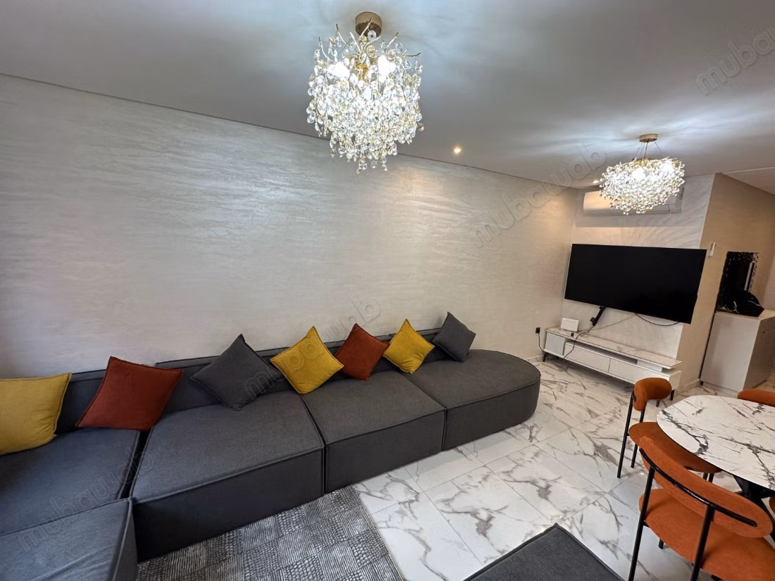 Bellissimo appartamento in affitto in Route Casablanca. 1 Stanza. Ben arredato