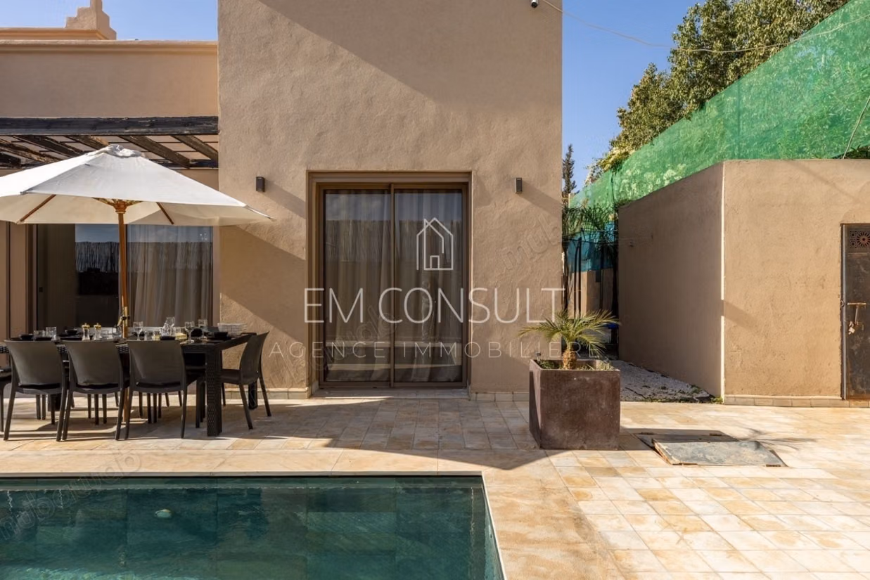 A vendre villa plein pied 4 suites rte ourika km 15