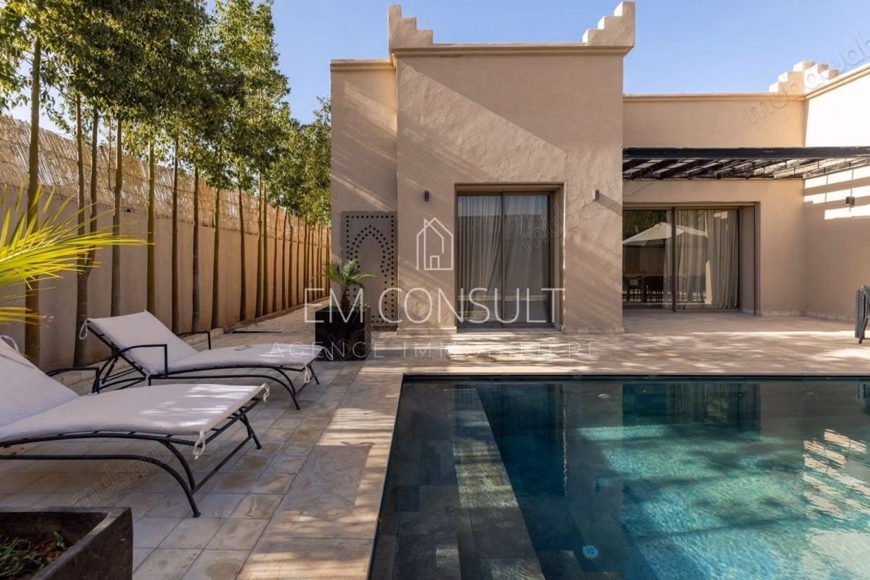 A vendre villa plein pied 4 suites rte ourika km 15