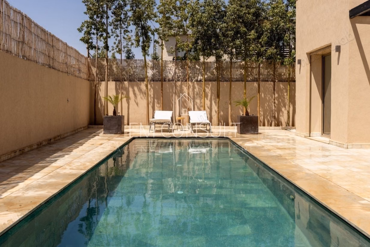 A vendre villa plein pied 4 suites rte ourika km 15