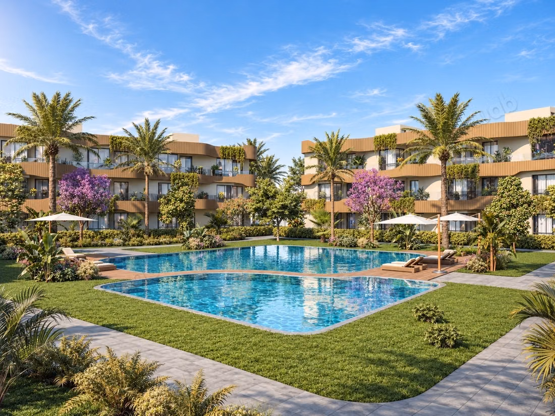 Appartement 1 chambre, lagon, piscine et salle de sport, sans intérêts