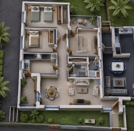 For Sale off-plan S3 apartment ground floor