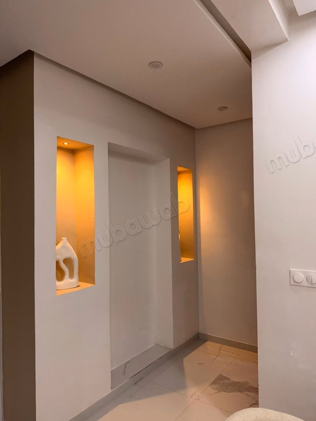 Appartement 2 chambres et salonen rez de jardin dans résidence vu atlas