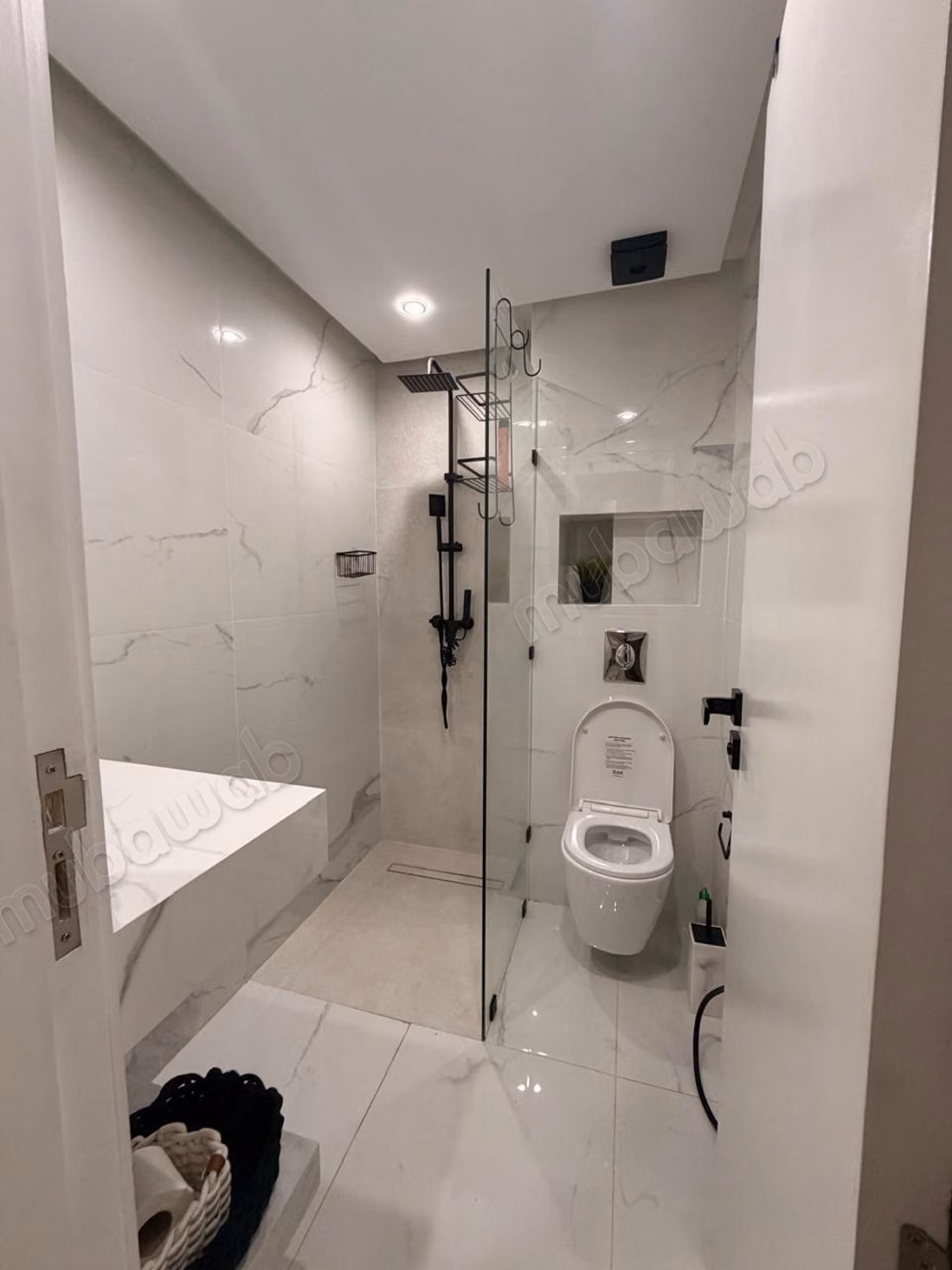 Appartement 2 chambres et salonen rez de jardin dans résidence vu atlas