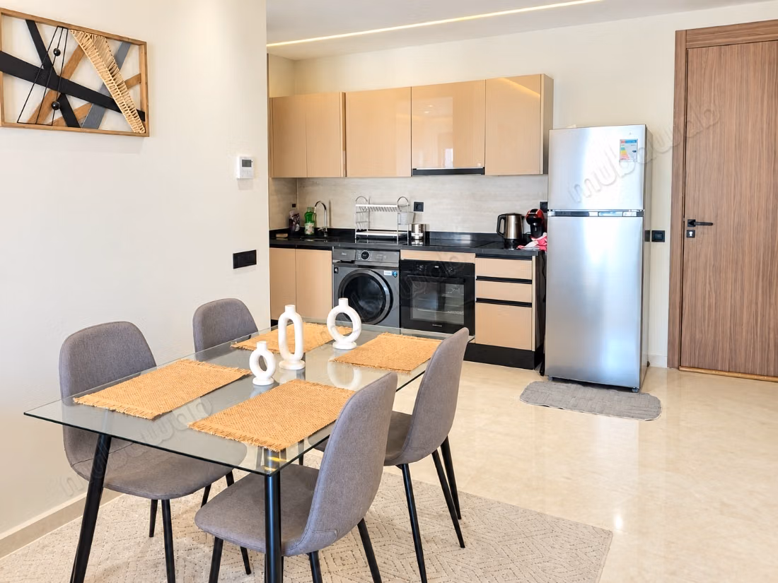 Location longue durée Studio neuf meublé de 59 m² à Palmier, 
Casablanca