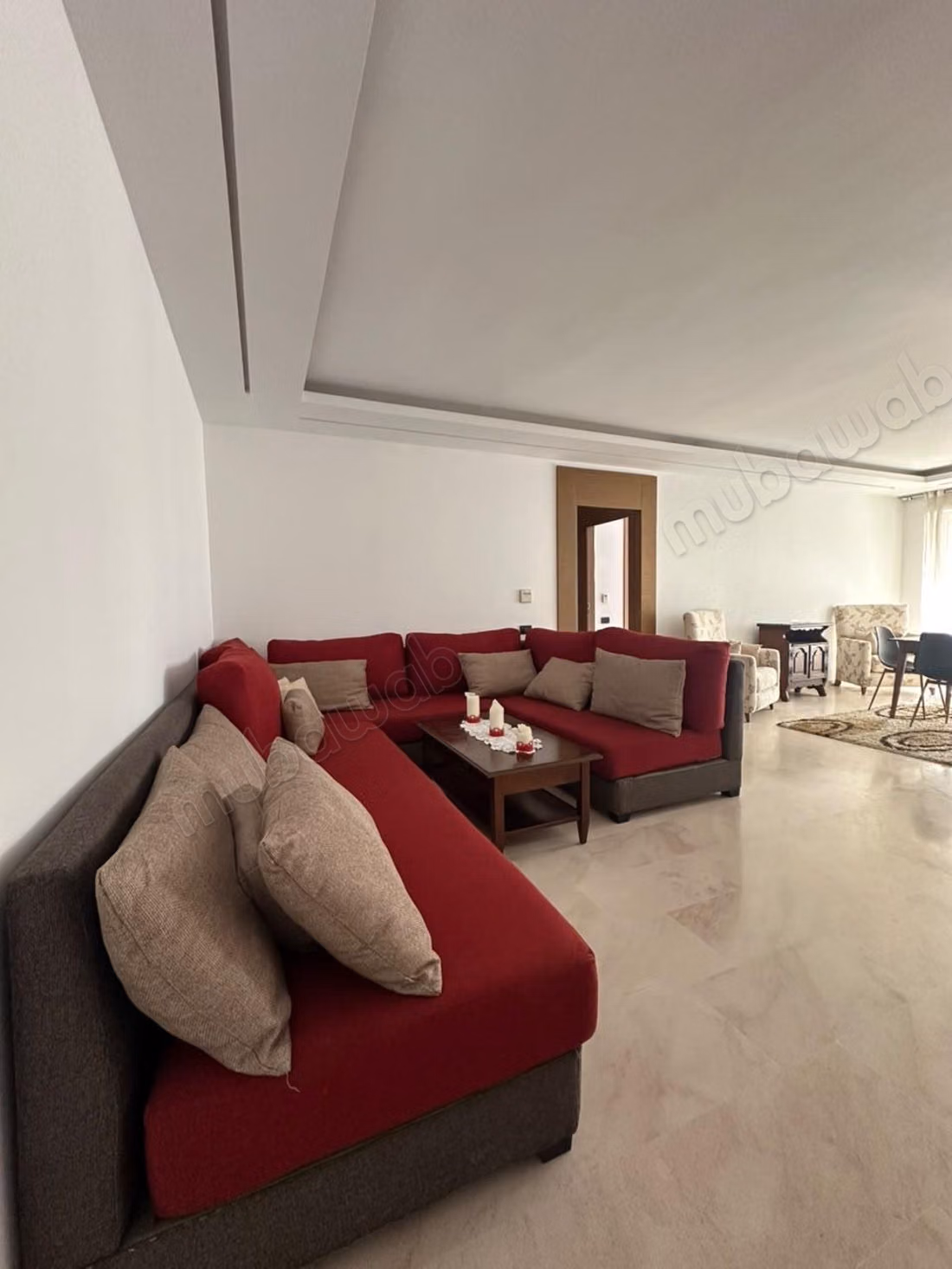 Louez cet appartement à Haut Agdal. 
2 chambres agréables. 
Meublé