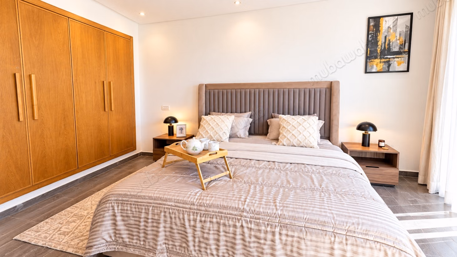 Affitto a lungo termine di uno studio di lusso arredato di 60 m² alla Marina, Casablanca
