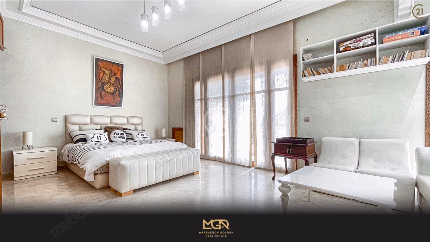 Villa de prestige 690 m² avec piscine sur 2 100 m², résidence sécurisée, Palmeraie, Marrakech