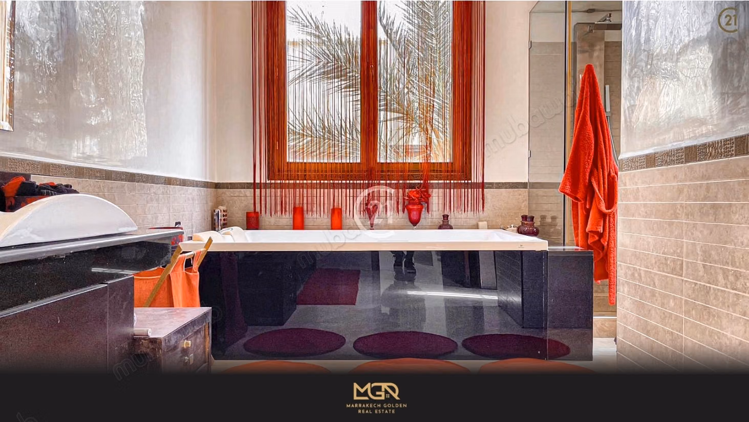 Villa de prestige 690 m² avec piscine sur 2 100 m², résidence sécurisée, Palmeraie, Marrakech