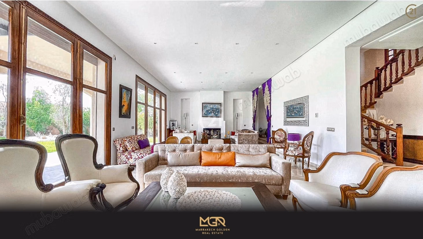 Villa de prestige 690 m² avec piscine sur 2 100 m², résidence sécurisée, Palmeraie, Marrakech