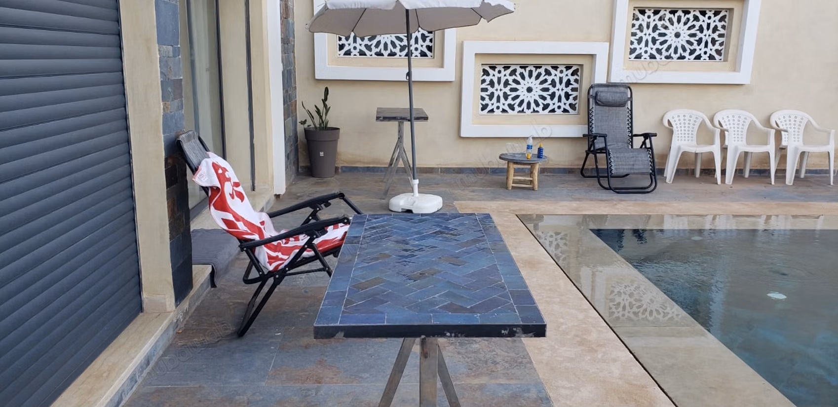 Villa de Haut Standing piscine chauffée à Louer – Route de Ouarzazate Chwiter, à 20 km /0 piste de Marrakech
