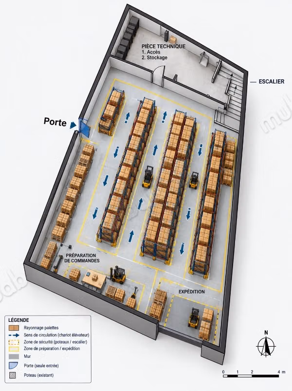 Local pour Stockage/conditionnement a Tanger centre