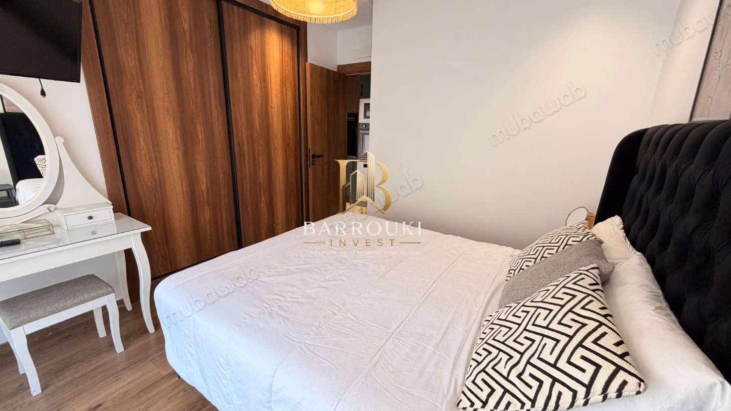 Studio meublé neuf avec terrasse à louer à Anssari, Dar Bouazza – À 2 min de la mer