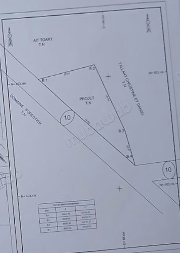 Grond te koop in Taghazout. Oppervlakte 1050 m²