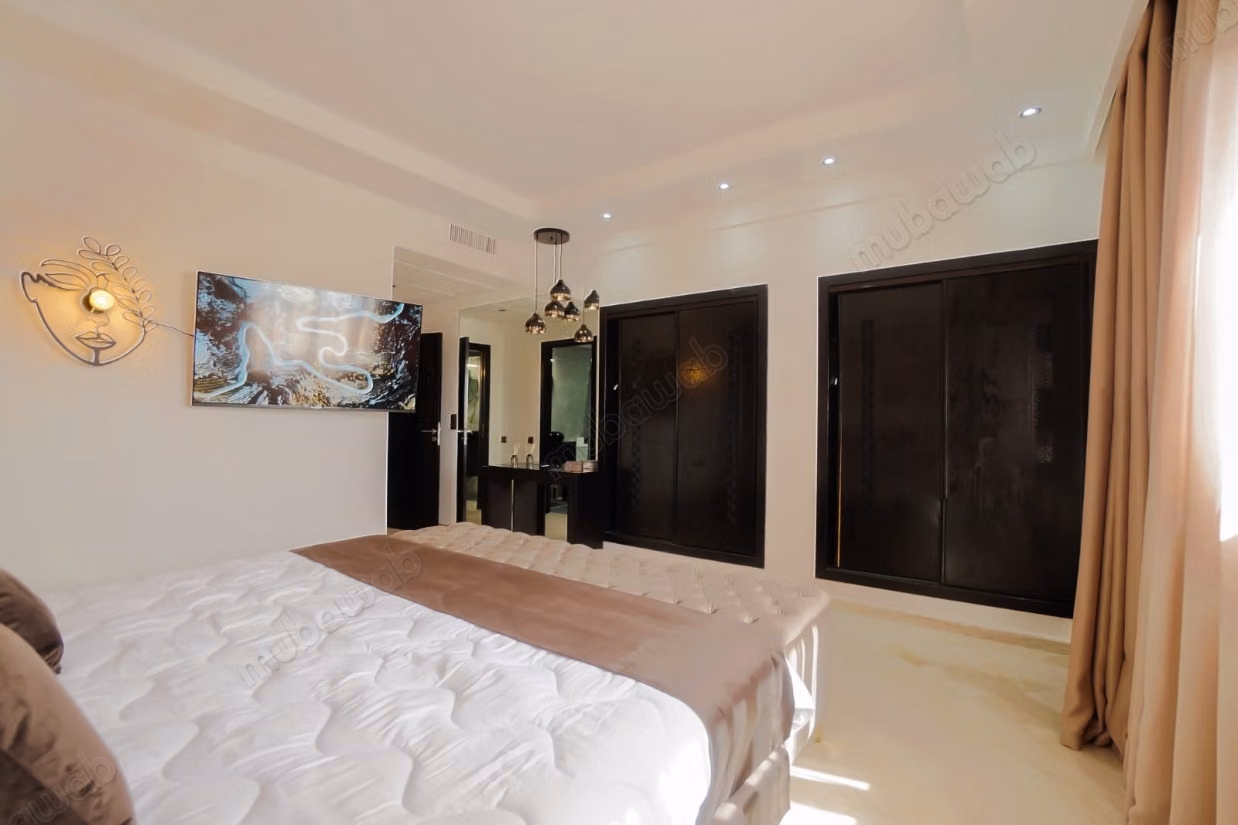 Appartement à louer à Route Casablanca. 
Surface de 92 m². 
Bien meublé