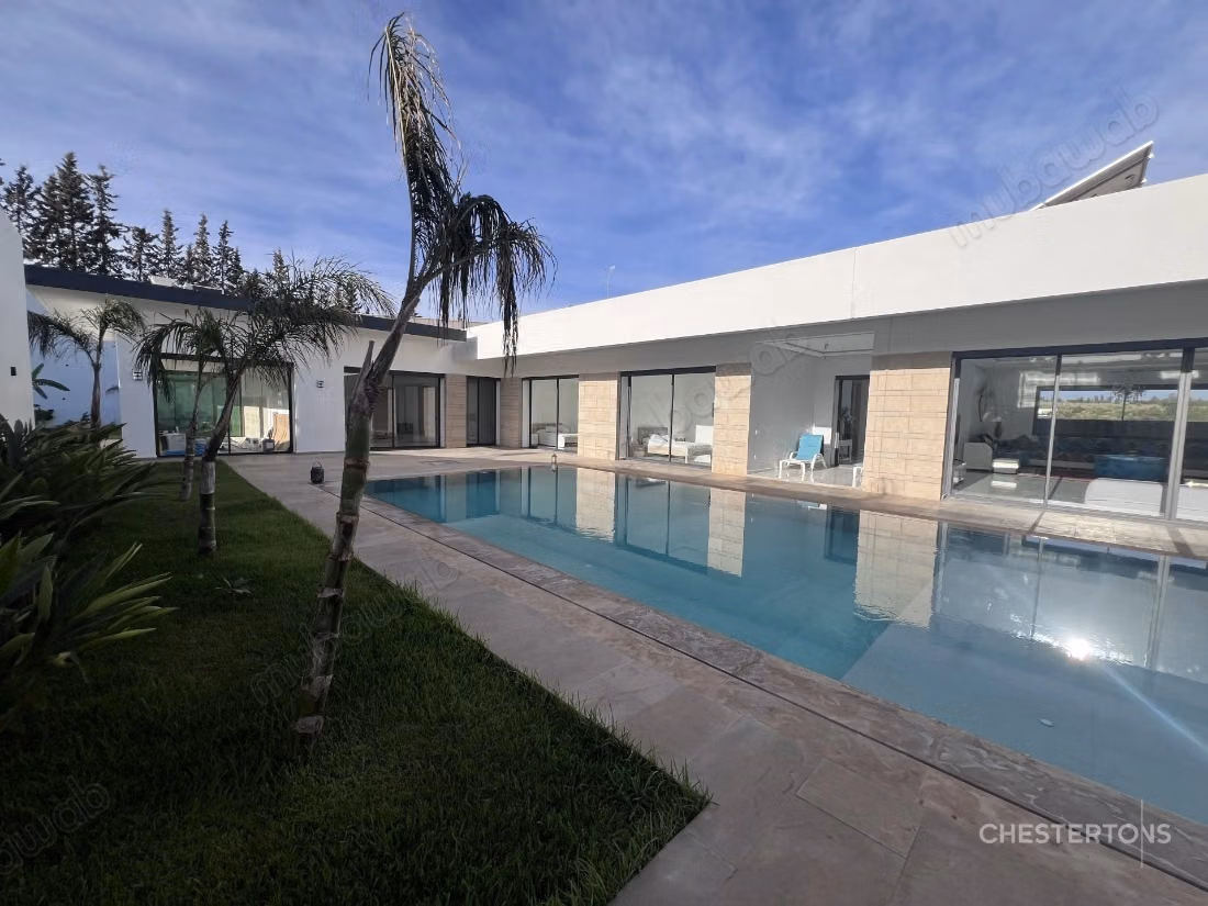 Villa contemporaine de plain pied dans la résidence du Golf Royal de Fès