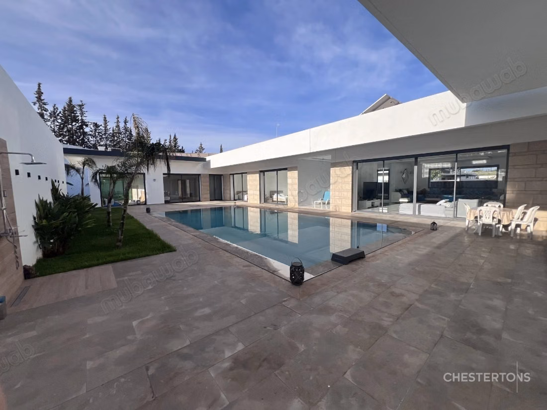 Villa contemporaine de plain pied dans la résidence du Golf Royal de Fès