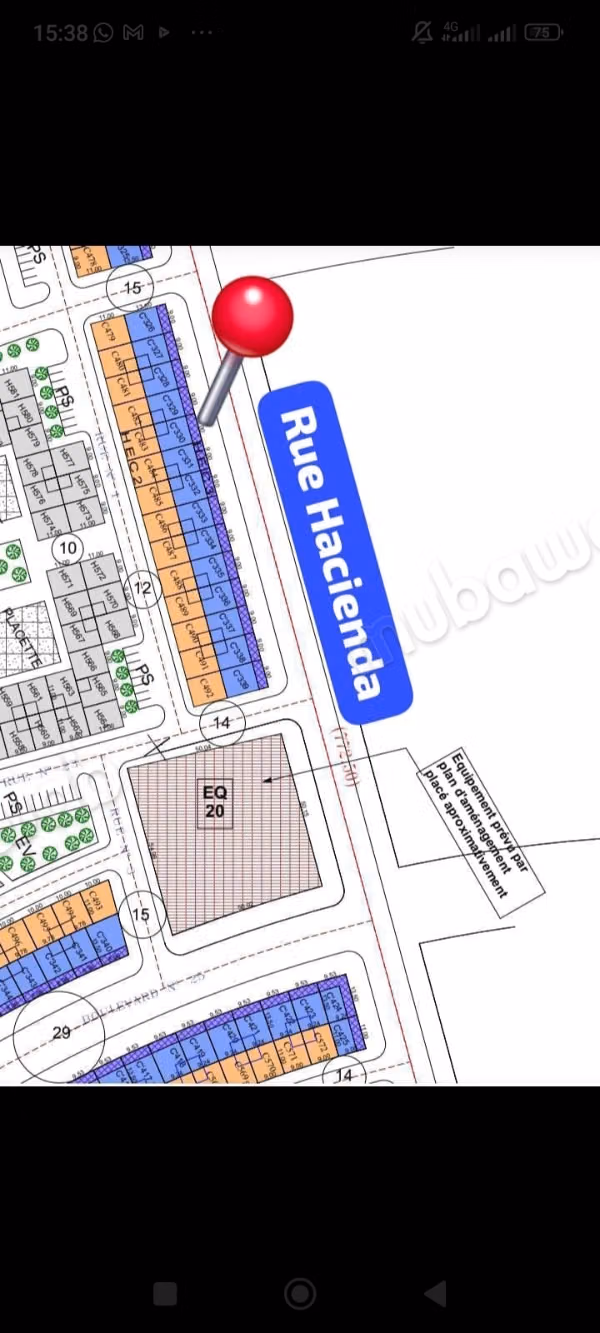 Terrain en vente à nahda2.
Surface de 121 m²