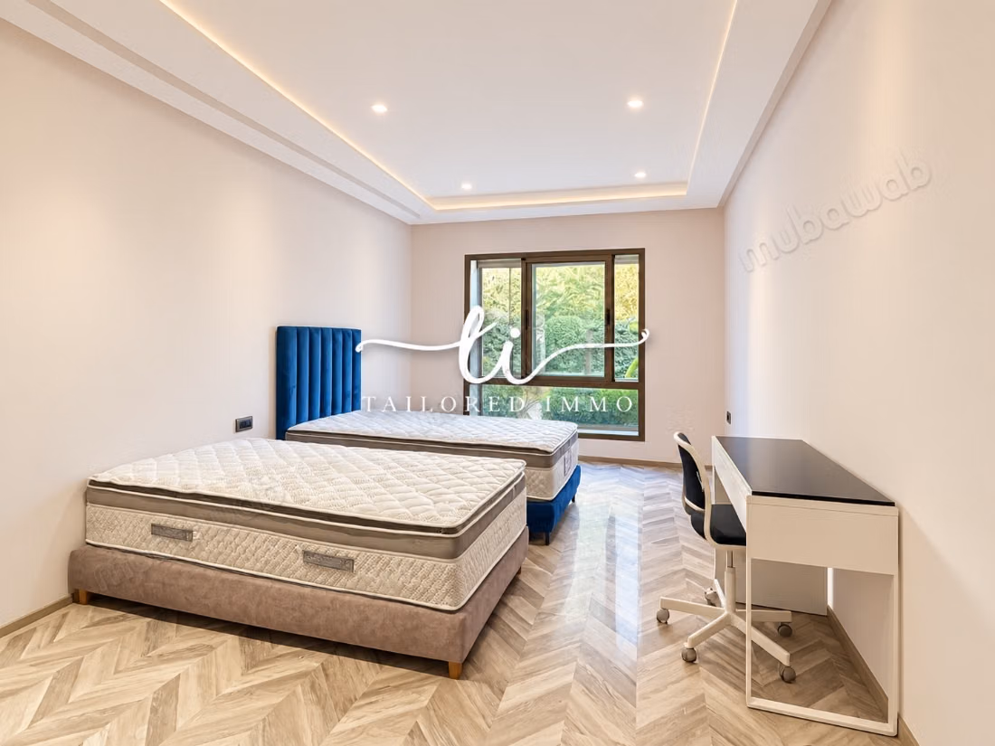 Appartamento al piano terra vuoto o arredato con 4 camere in affitto a Bouskoura città verde