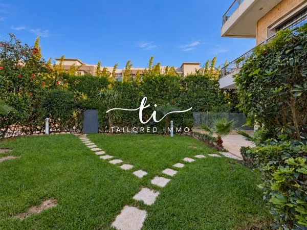 Begane grond appartement leeg of gemeubileerd te huur in Bouskoura Groene Stad