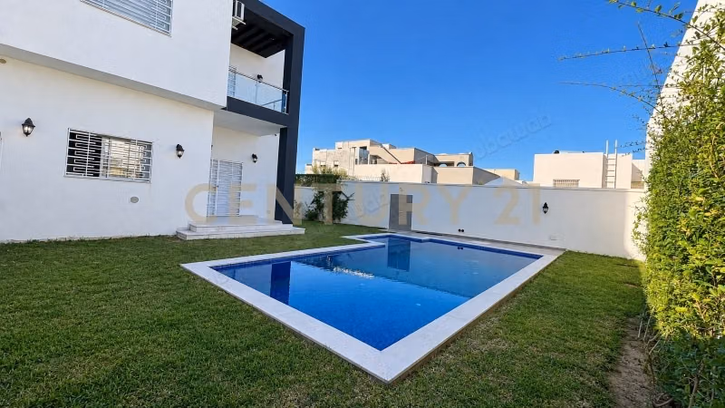 À louer villa s4 meublée à hammamet nord
