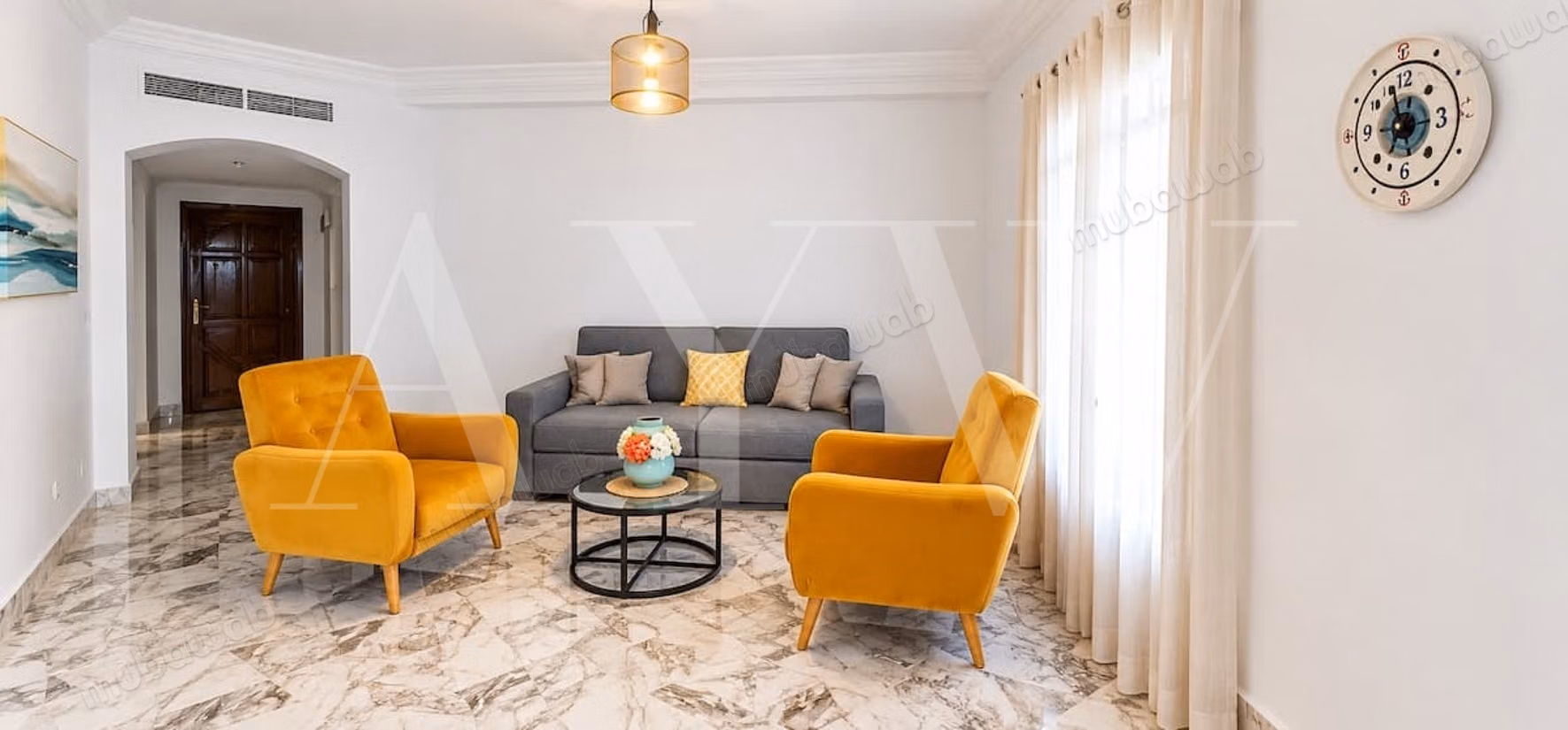 Appartement vue mer avec accès plage prive Gamarth